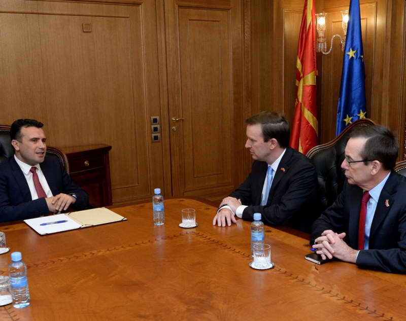 Заев – Марфи: Македонија се движи во правилна насока на патот кон НАТО и ЕУ