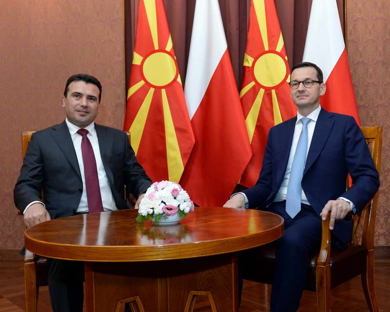 Средба Заев - Моравјецки: Силна поддршка од Полска за Македонија