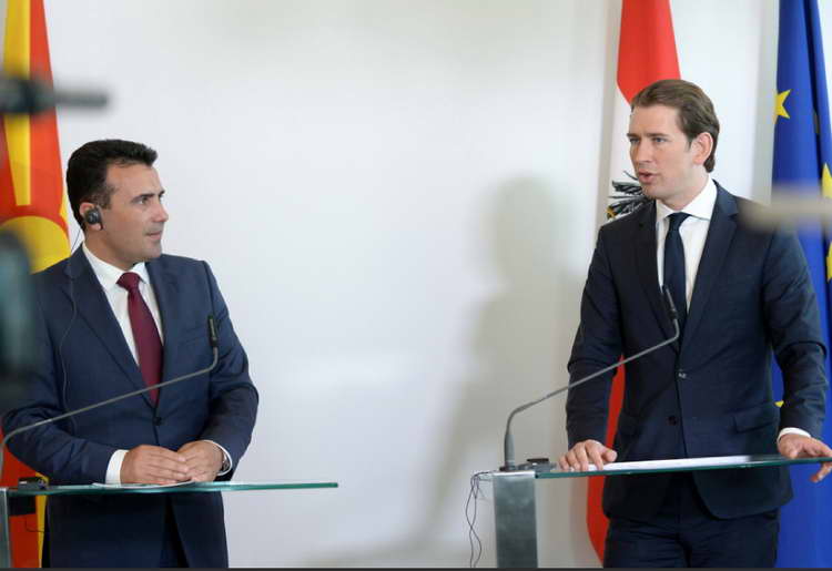 Средба Заев-Курц: Силна поддршка од Австрија за Македонија да добие почеток на преговори со ЕУ