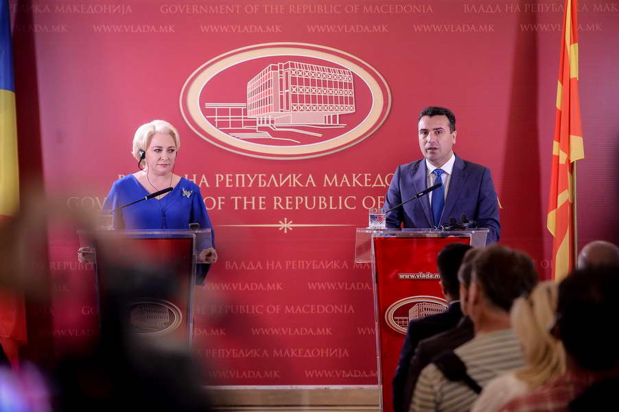 Заев-Данчила: Македонија ја има поддршката на Романија за почетокот на преговорите со ЕУ и поканата за НАТО
