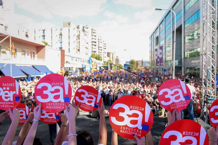 Коалицијата „Заедно за европска Македонија“ во Скопје: На 30 септември граѓаните ќе донесат татковинска, родољубска и историска одлука за европска Македонија