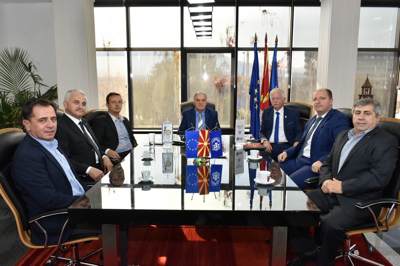 Средба на градоначалникот Јованоски и Гувернерот на словенечкиот Ротари клуб, Јанез Липец