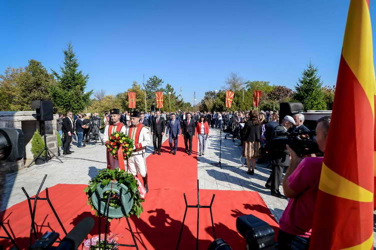 Премиерот Заев на одбележување на 11-ти Октомври во Куманово