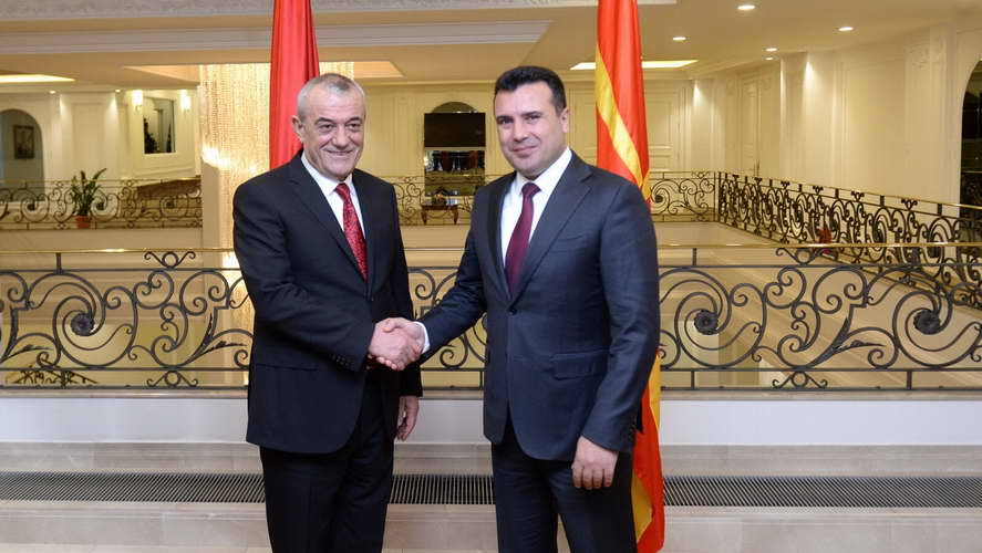 Средба на премиерот Заев со претседателот на албанскиот Парламент, Ручи