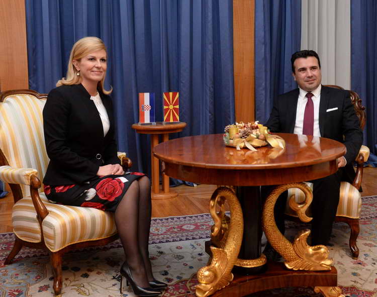 Грабар - Китаровиќ: Хрватска силно ќе ги поддржи процесите за членство на Македонија во ЕУ и НАТО