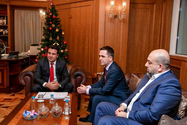 Премиерот Заев оствари средба со претседателот на „Беса“ Билал Касами