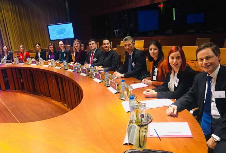Делегација предводена од Бојан Маричиќ се сретна со Претседателот на Европскиот суд на правдата Коен Ленартс