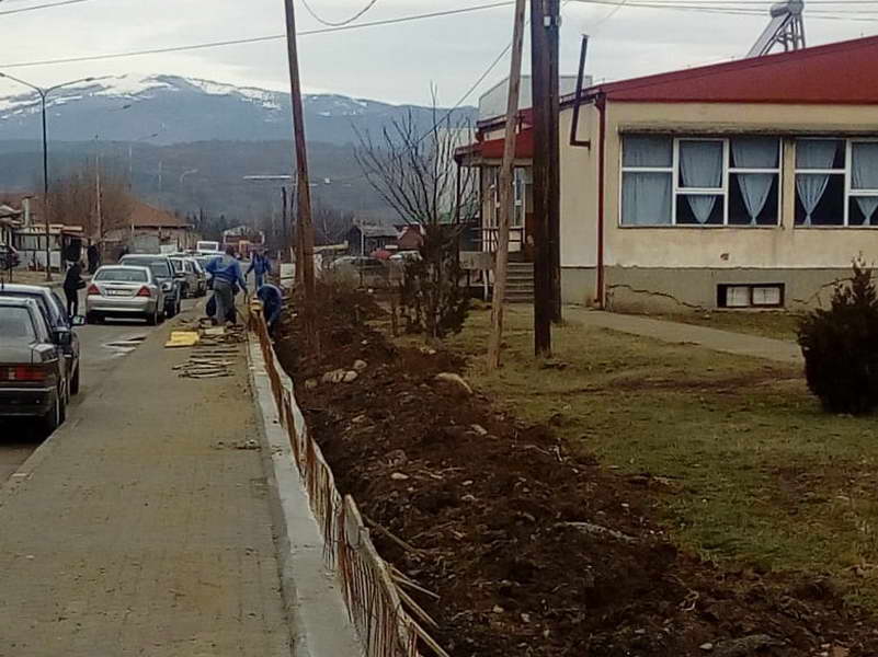 Делчево: Се гради дворната ограда на ООУ „Ванчо Прке“