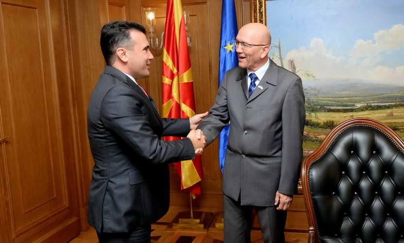 Средба на премиерот Заев со шефот на Канцеларијата за врски на НАТО во Скопје, Јанковиќ