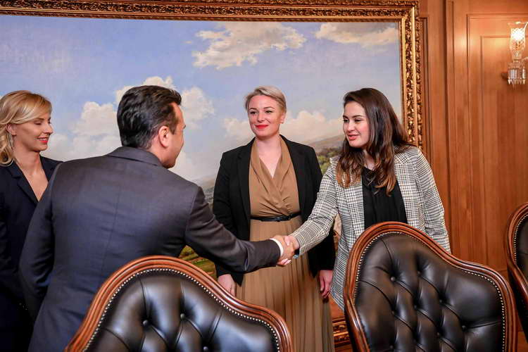 Заев и владина делегација на средба со Жените на Партијата на европските социјалисти