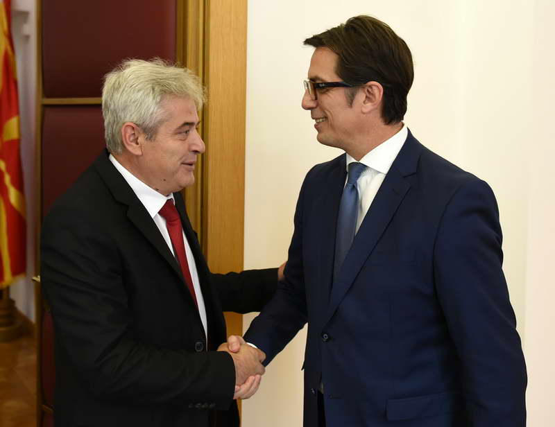Средба на претседателот Пендаровски со претседателот на ДУИ, Ахмети