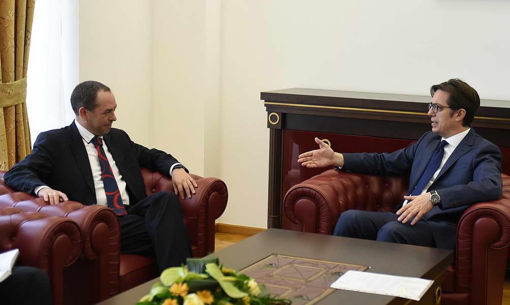 Претседателот Пендаровски го прими амбасадорот на Република Бугарија, Ангел Ангелов