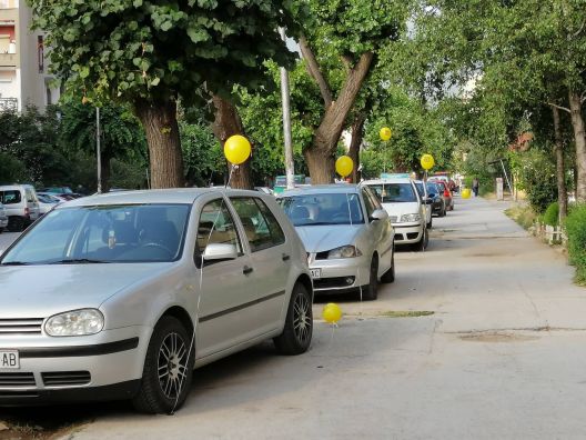 Герила акција во Битола - Ова не е паркинг!