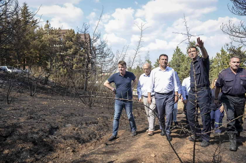 Заев: Ќе одговараат сите што потпалуваат, а ние ќе го обновиме шумскиот појас околу езерото Младост (видео)