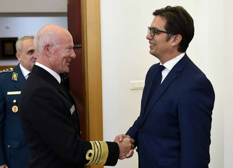 Пендаровски го прими Началникот на Генералштабот на норвешките вооружени сили, адмирал Хакон Брун-Хансен