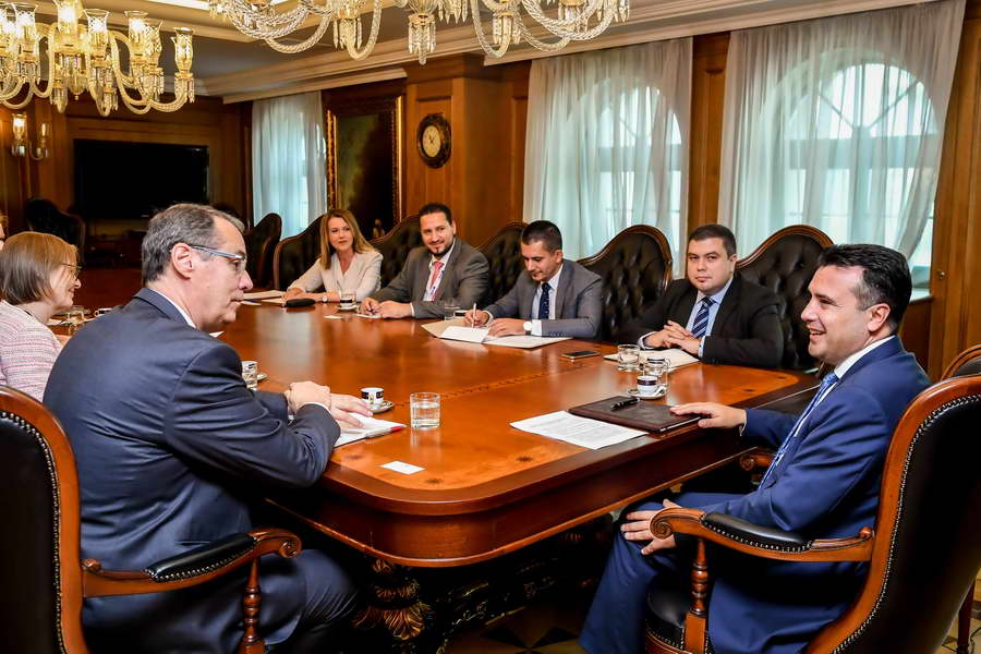 Генералниот директор на Европската канцеларија за борба против измамите, Итала на средба со премиерот Заев
