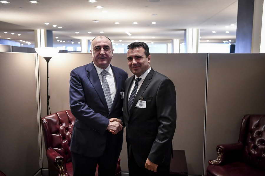 Премиерот Заев во Њујорк на средба со министерот за надворешни работи на Азербејџан