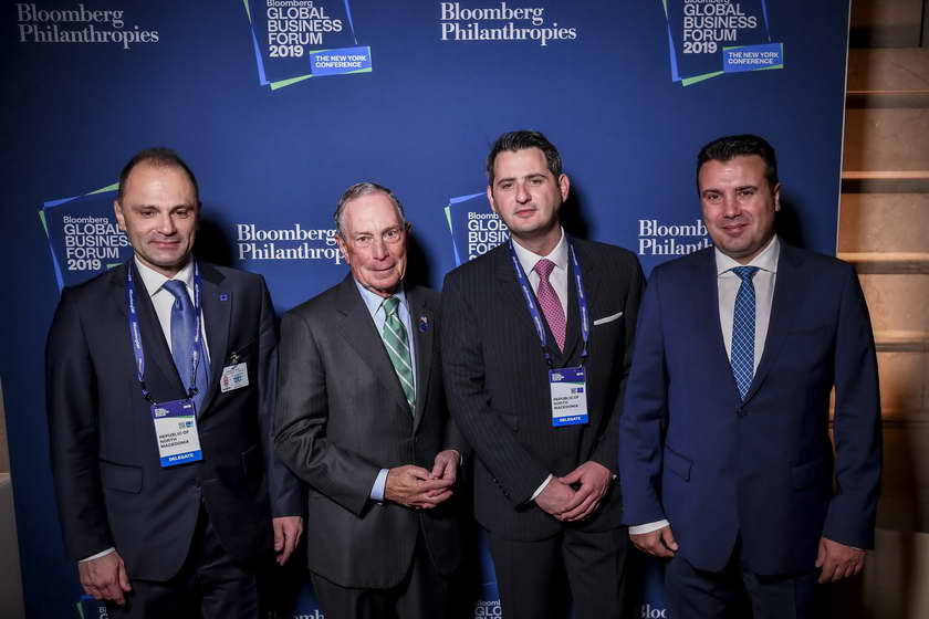 Премиерот Заев и министрите Филипче и Нуредини учествуваа на Глобален бизнис форум „Блумберг“