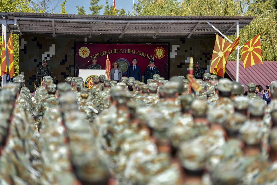 Претседателот Пендаровски присуствуваше на одбележувањето на денот на Здружената оперативна команда