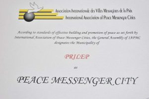 Прилеп стана полноправен член на Меѓународната Асоцијација на градови носители на пораката за мир