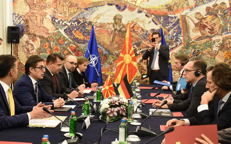 Средба на претседателот Пендаровски со министерот за надворешни работи на Германија, Хајко Мас