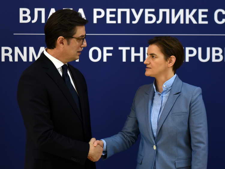 Средба на Претседателот Пендаровски со српската премиерка Ана Брнабиќ