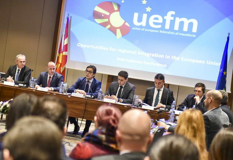 Претседателот Пендаровски на конференцијата „Можности за регионална интеграција на Република Северна Македонија во ЕУ“