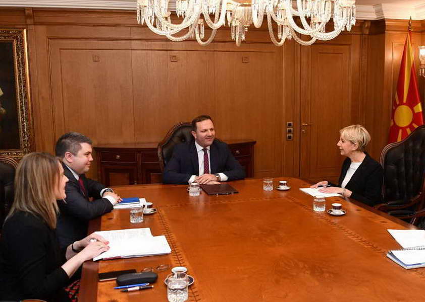 Средба на премиерот Спасовски со хрватската амбасадорка Тигањ