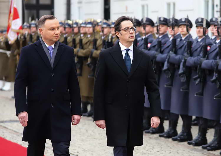 Средба на претседателот Пендаровски со претседателот на Република Полска, Анджеј Дуда