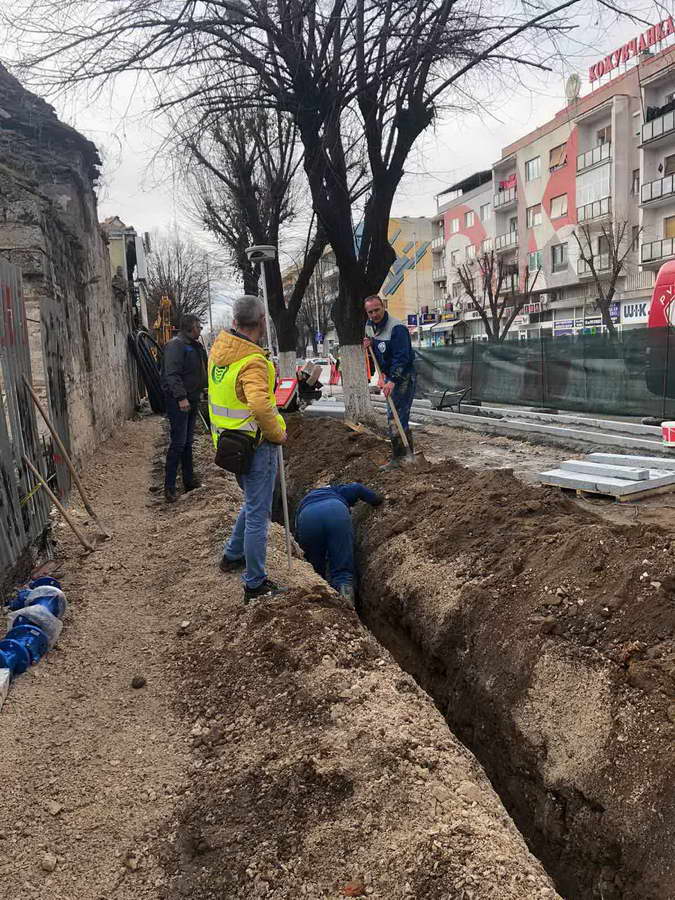 „Водовод и канализација“: Нова водоводна линија на булеварот „Гоце Делчев“
