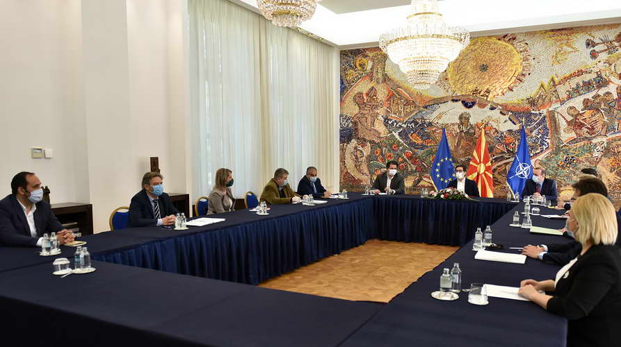 Претседателот Пендаровски ги прими членовите на Државната изборна комисија