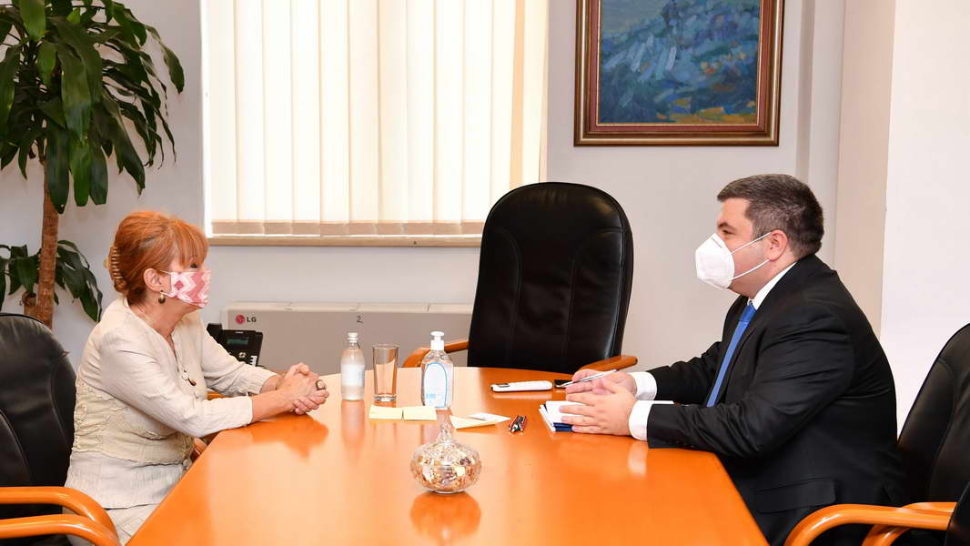 Министерот за правда Бојан Маричиќ се сретна со обвинителката за организиран криминал Вилма Русковска