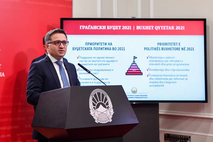 Премиерот Заев и министерот Бесими за Буџетот 2021: Eкономска стабилност и забрзан раст со фокус на здравство и инвестиции