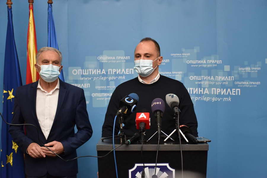 Министерот Филипче во посета на Прилеп: Бројот на новозаразени со коронавирус се стабилизира, почитувањето на мерките дава резултат