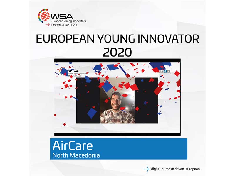 Горјан Јовановски ја доби Европската награда за најдобар млад иноватор во 2020 година