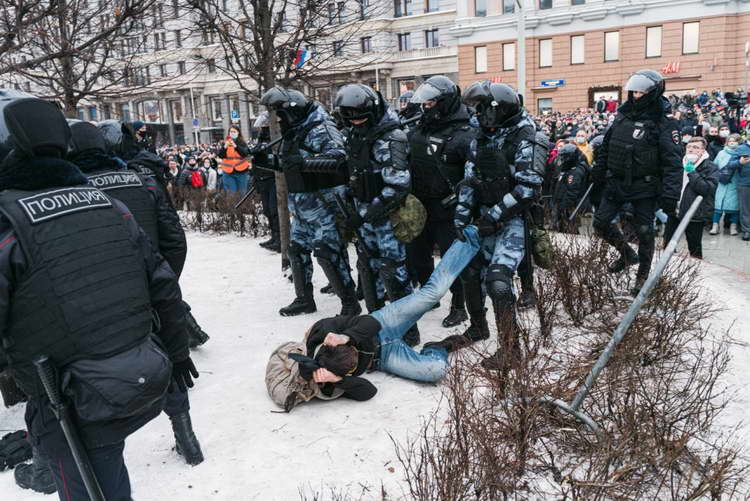 Во Русија нови протести против апсењето на Алексеј Навални