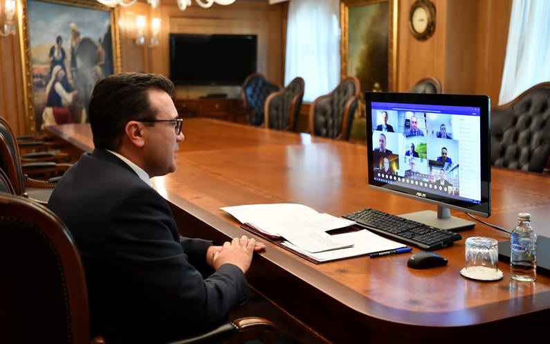 Заев и министрите Бесими и Шаќири на работна средба со „Мастеркард“: Со дигиталната идентификација наместо со физичко присуство идентитетот ќе се потврдува од компјутер или од мобилен телефон