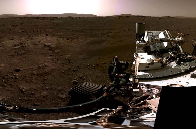 НАСА ги објави првите звуци снимени на Марс како и видео од моментите пред слетувањето на роверот „Истрајност“