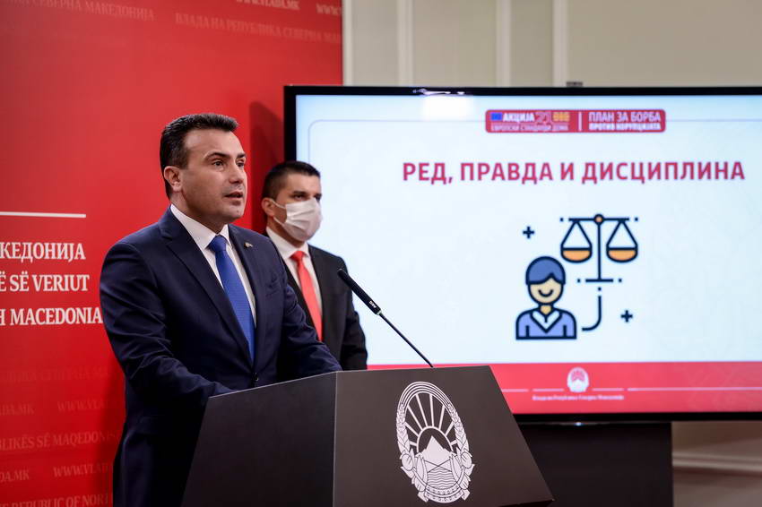 Заев и Николовски: Повеќе нема недопирливи, Владата и граѓаните се на истата страна во борбата против корупцијата