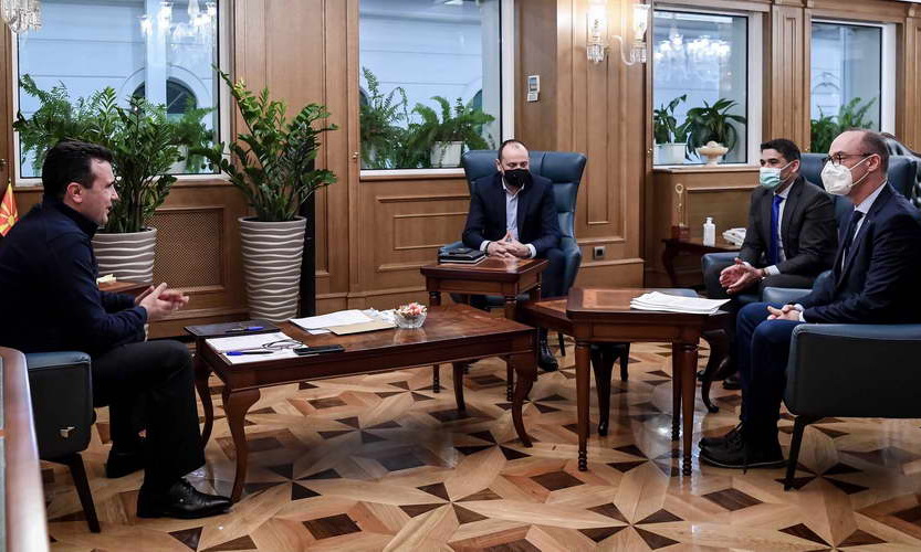 Средба на Заев и Битиќи со делегација на Бизнис конфедерацијата: Владата е секогаш конструктивен партнер за соработка