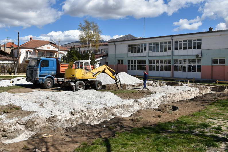 Започна изградбата на спортската сала во ООУ „Кире Гаврилоски-Јане“