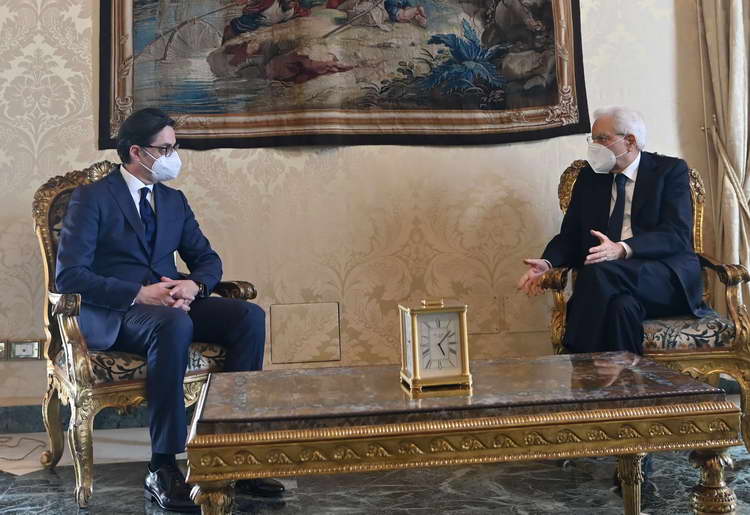 Средба на претседателот Пендаровски со италијанскиот претседател Серџо Матарела
