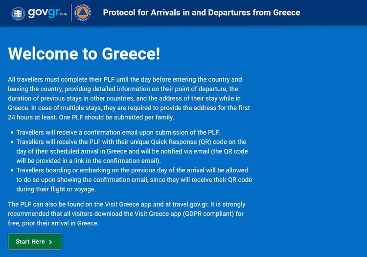 За влез во Грција туристите треба да се најават 24 часа претходно на посебна веб-страница