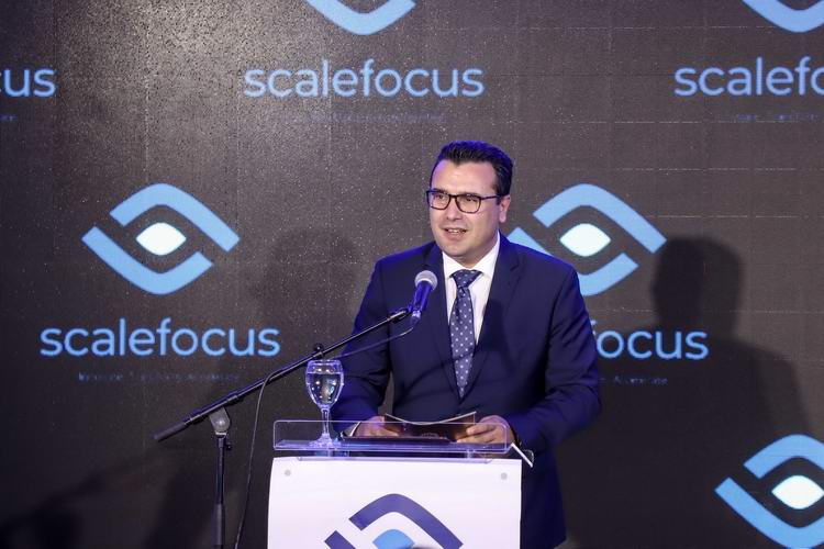 Премиерот Заев: Новата канцеларија на Скеил Фокус во Скопје е доказ дека ИКТ секторот постојано расте со добро платени вработени