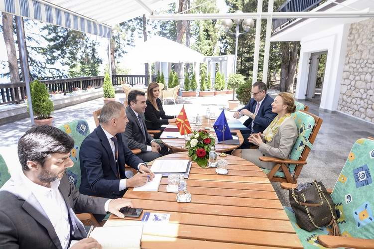 Премиерот Заев на средба со генералната секретарка на Советот на Европа Пејчиновиќ Буриќ: Конфликтите во регионот се минато, соработката е нашата сегашност и иднина