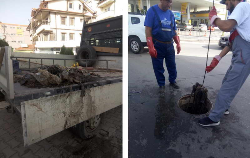 „Водовод и канализација“- Прилеп: Отпадниот материјал кој граѓаните го фрлаат во канализационата мрежа е една од причините за поплавување на улиците