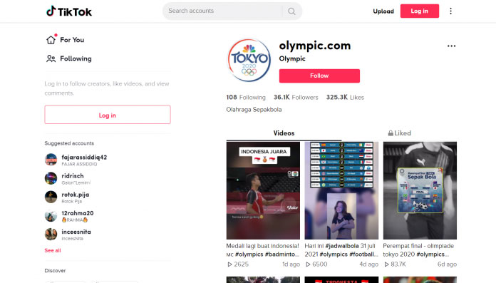 ТикТок стана неофицијален канал за видеа на спортистите на Олимписките игри во Токио