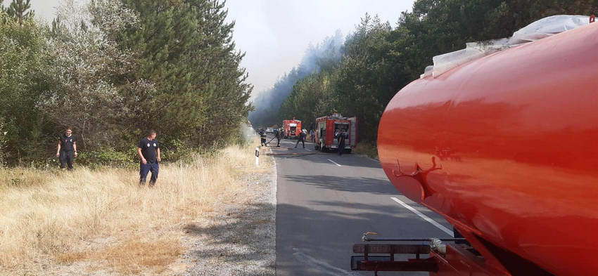 Вчера во Скопје имало 22 интервенции на пожарникарите и 7 лажни пријави за пожари