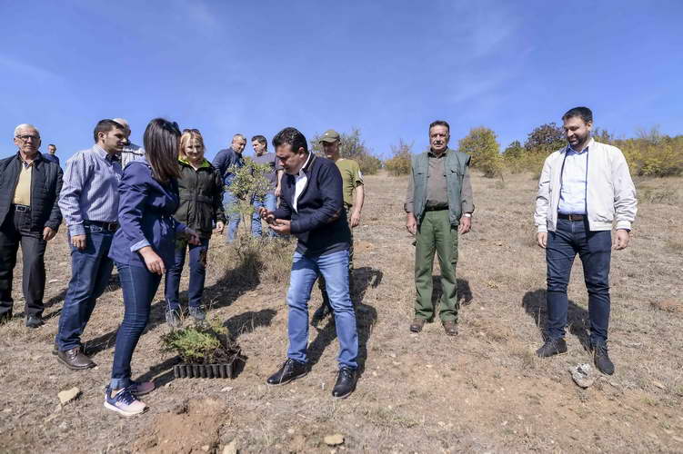 Заев и Хоџа: Со акцијата за пошумување ги обновуваме зелените површини за здрава животна средина