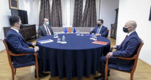 Работна средба на премиерот Зоран Заев со претседателот на политичката партија Алтернатива и пратеник Африм Гаши